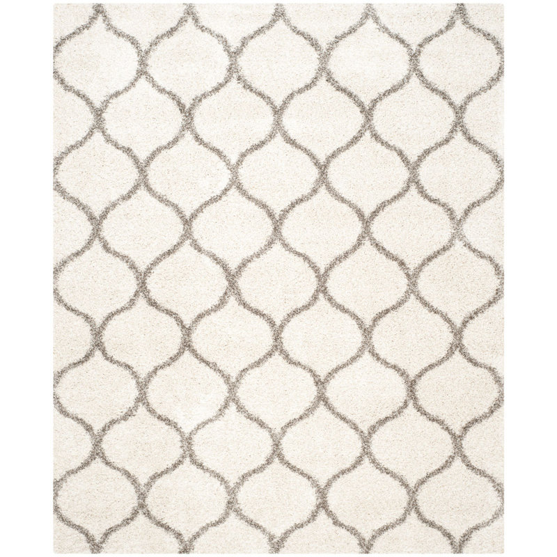 Girault Geometric Shag Area Rug, Rectangle 183 x 274 cm