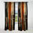 Orange And Grey Vectors I - Abstract Shapes Curtain - Blackout Abstract Curtain - 1 Panels-107631884