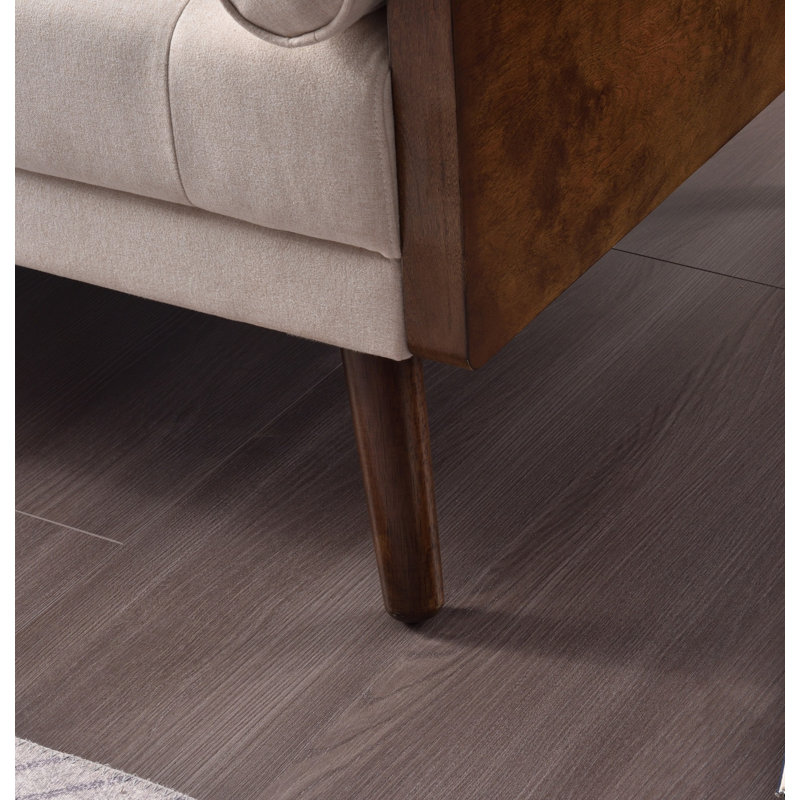 Canapé convertible Keiontae, Microfibre beige