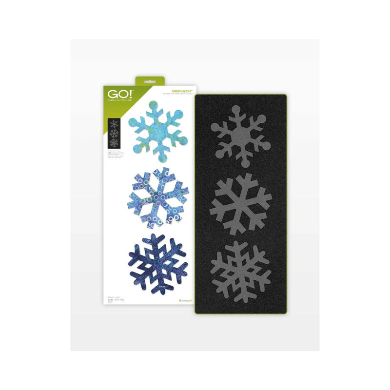AccuQuilt GO! Matrice à découper en flocons de neige de 7 po pour courtepointe, appliques et projets des Fêtes