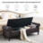 66.9‘’ Faux Leather Upholstered Storage Bench-700983729