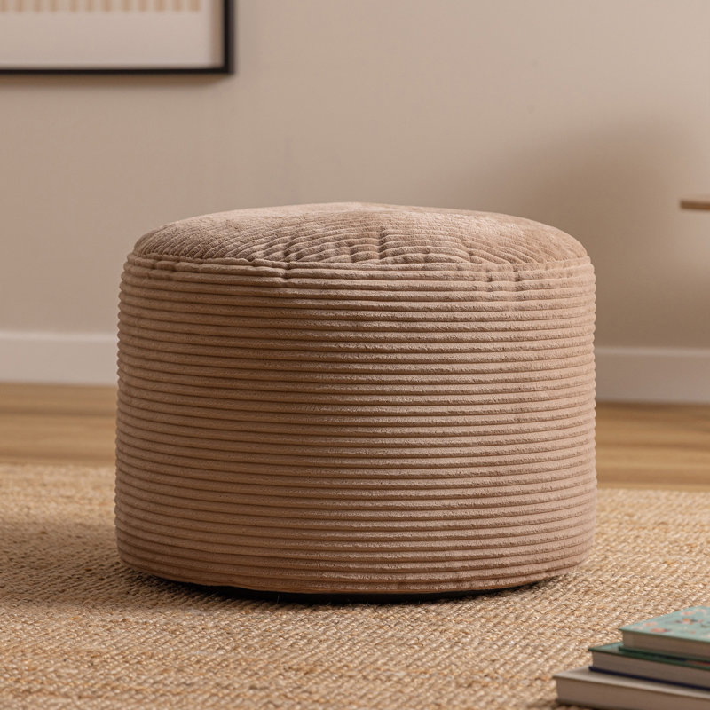 Soul 55Cm Round Pouffe, Brown