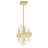 8-inch Integrated LED Mini Pendant Light Satin Gold, Modern Ceiling Fixture for Kitchen, Island, Dining Room, Hallway
