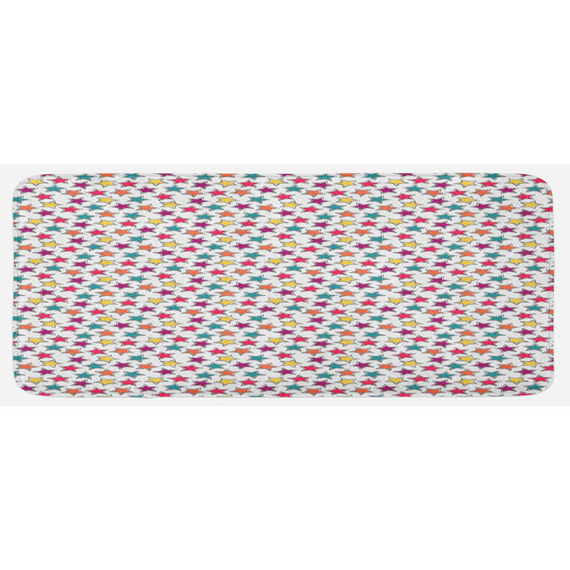 Cottage / Country Mixed Synthetic Kitchen Mat