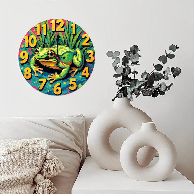 Horloge murale grenouille