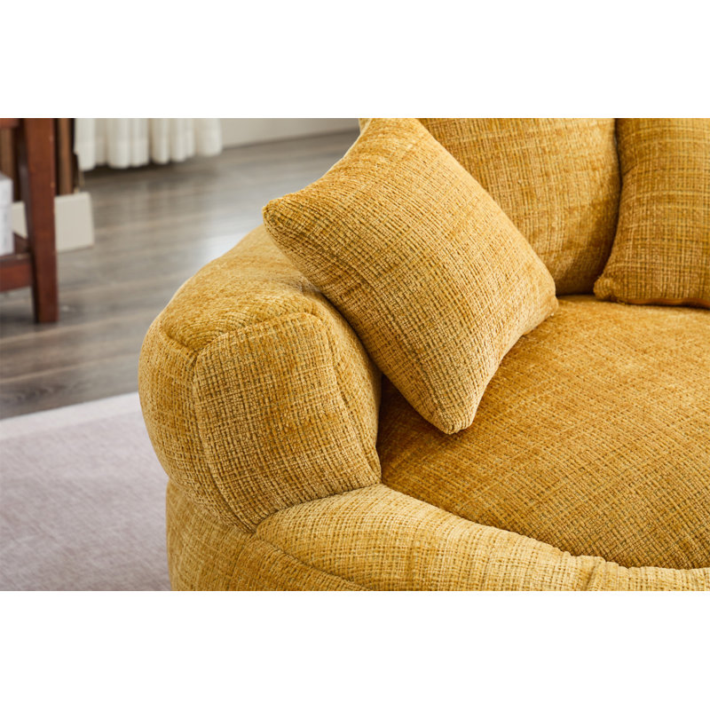 Foam Bean Bag Chairs For Adults/Teens With Filling, Yellow