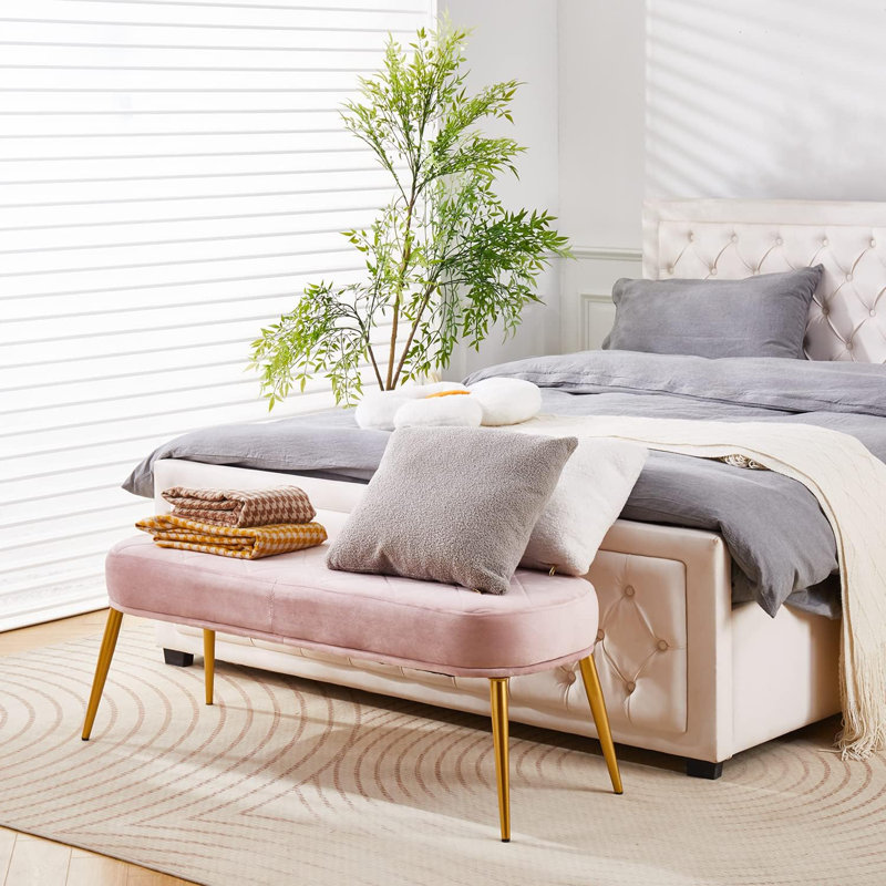 Rayfe Velvet Upholstered Bench