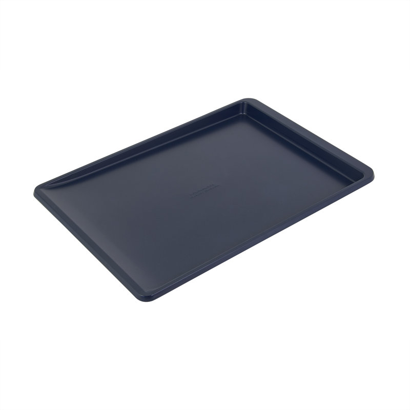 10X15in Nonstick Aluminized Steel Cookie Slider, Ink Blue, 18" x 13", Gray