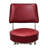 Retro Home Double Ring Upholstered Swivel Bar Stool with Back-10955876