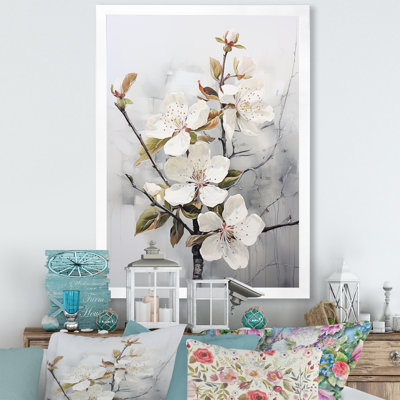 " Minimalism White Apple Blossom I "