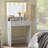 Vanity Desk with Mirror and Lights, Dressing Table with Large Drawer-106407954