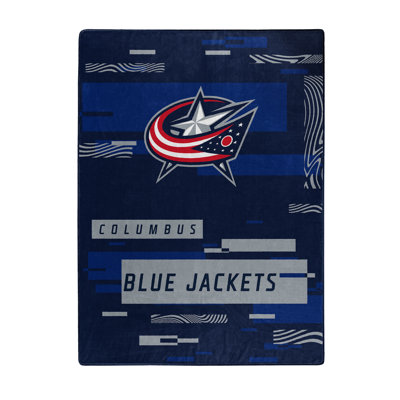 NHL Digitize Raschel Throw Blanket - Oversized 60 x 80 Inches Ultra-Soft Licensed Team Logo Bedding