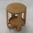 Pula 24'' Tall Abstract Round End Table with Shelf