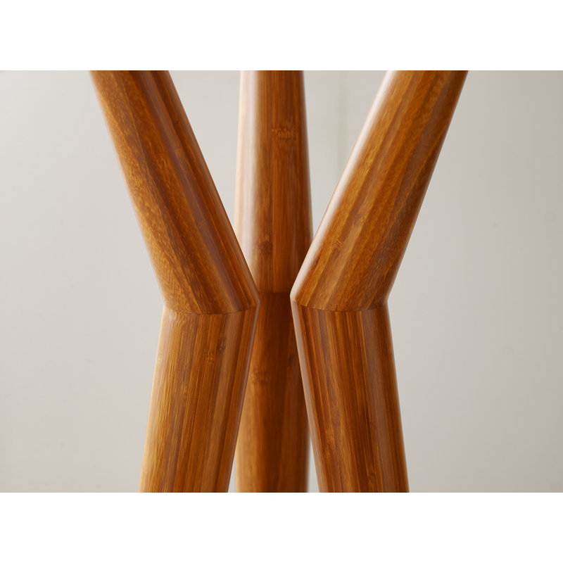 Avdhesh Solid Wood Freestanding 3 - Hook Coat Rack