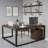 Modern and simple Corner L-shaped solid wood Writing Desk-1885894616-1885894614