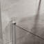 Porte de douche pivotante de 34 po x 72 po, finition de porte de douche en verre trempé épais de 1/4 po, conception sans cadre-114613405