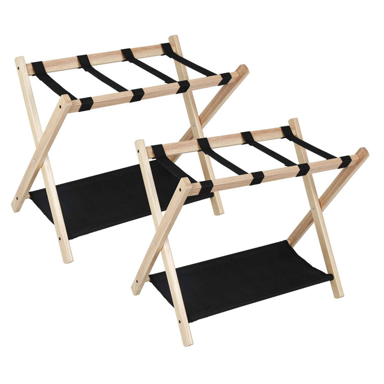 Folding Wood Luggage Rack