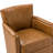 Tessler Leather Swivel Club Chair-1082113876