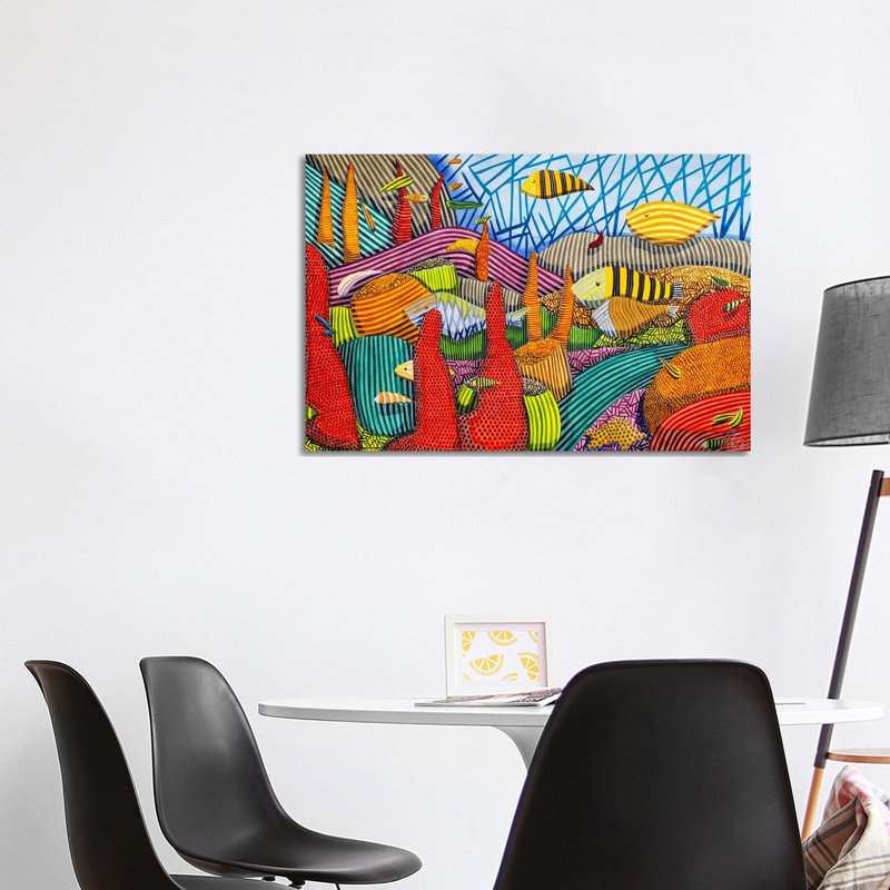 Coral Reef - Print, 66.04 cm H x 101.6 cm W x 3.175 cm D, Does Not Apply