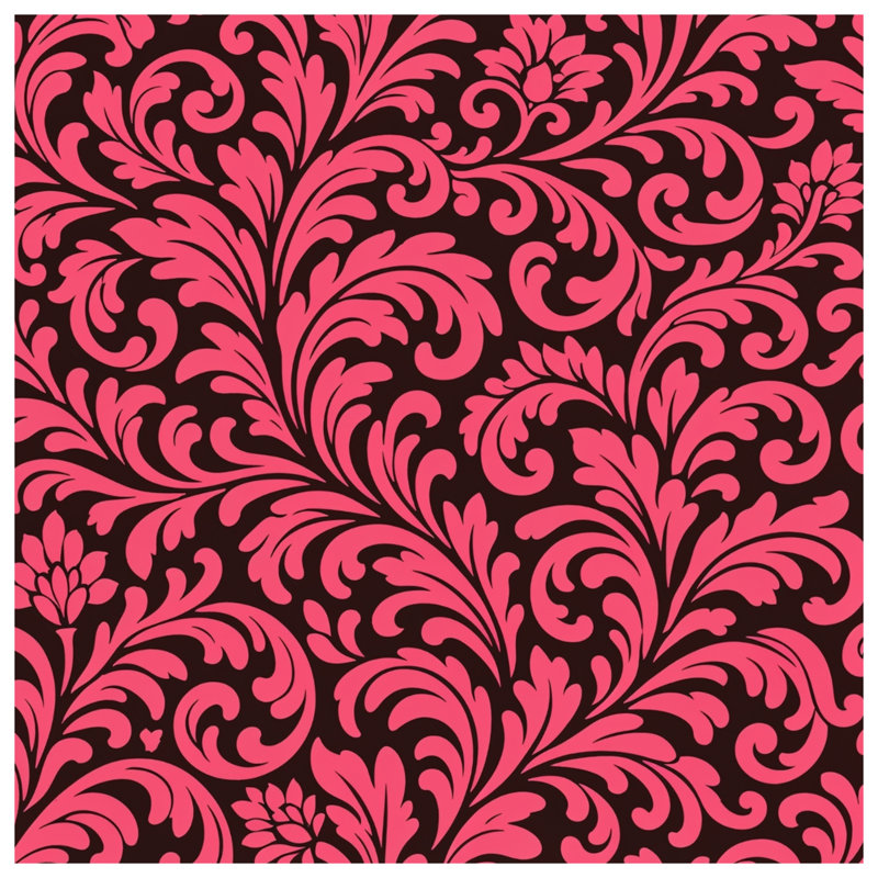 Pink Floral Damask Comforter, Twin Extra Long