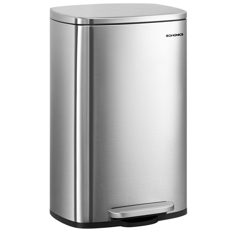 Step On Kitchen Trash Can - 50L, Sliver