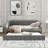 Upholstered Daybed With Trundle, Wood Slat Support,Upholstered Frame Sofa Bed-835858554