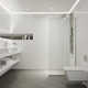 Zenith 34" W x 74" H Fixed Frameless Shower Screen with 3/8" Glass