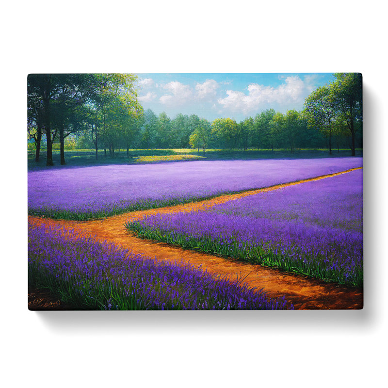 Stunning Bluebell Field - Wrapped Canvas Print, 40cm H x 60cm W x 3cm D