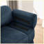 Canapé d'angle modulaire Cloud Couch 194 cm (76,4 po), canapé 2 places avec pouf, coussins épais, velours côtelé respirant, bleu-133671301