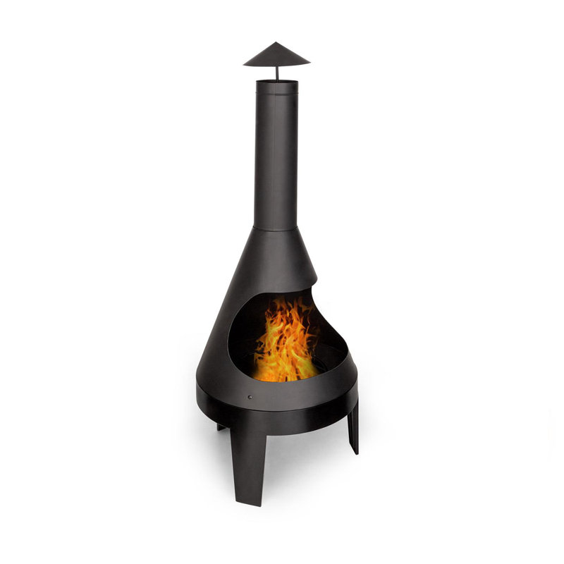 Round Steel Smokeless Chimnea