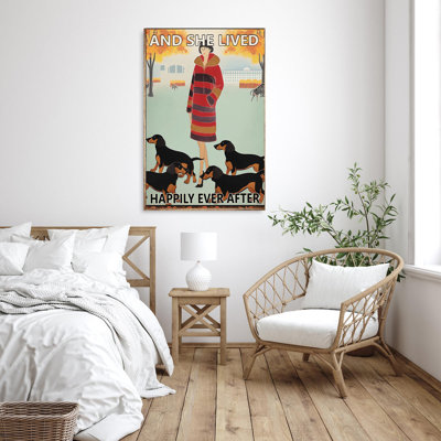 " Dachshund And She Lived Happily "