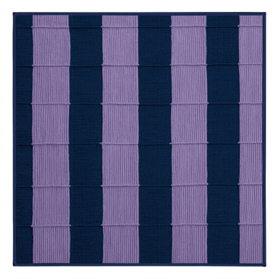 Machine Washable Checkered Blue Area Rug