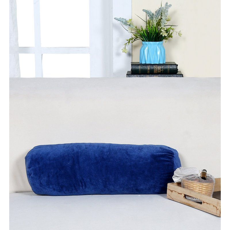 Velvet Throw Pillow, Navy