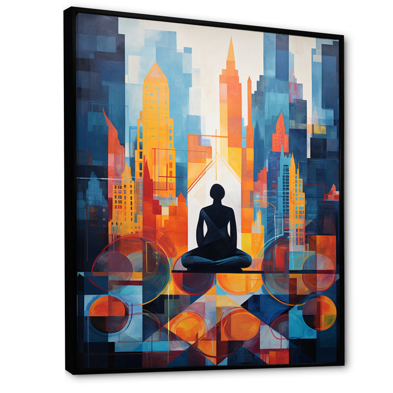 Yoga Cubisc Collae II, H 20 po x l 12 po x P 1 po, Noir