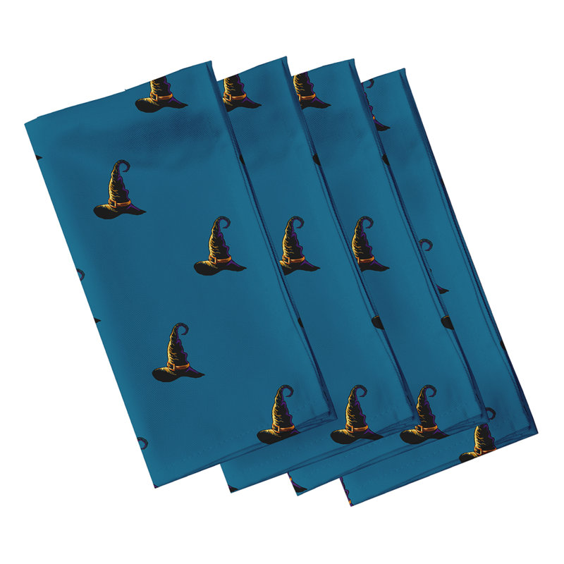 Morgantown Polyester Traditional Napkins, Blue