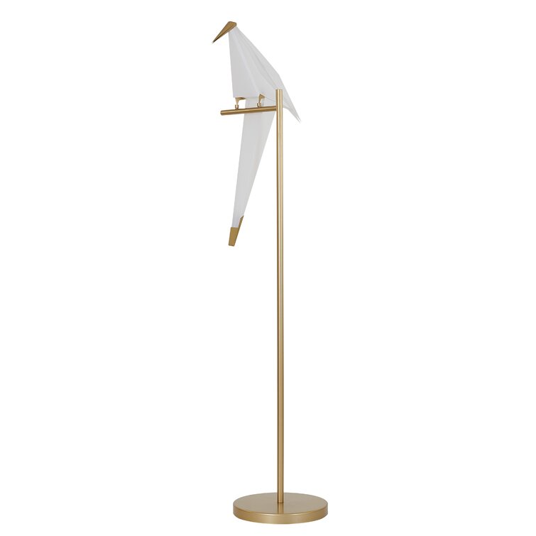 Brayden Studio® 55'' Gold LED Swing Arm Lamp & Reviews |