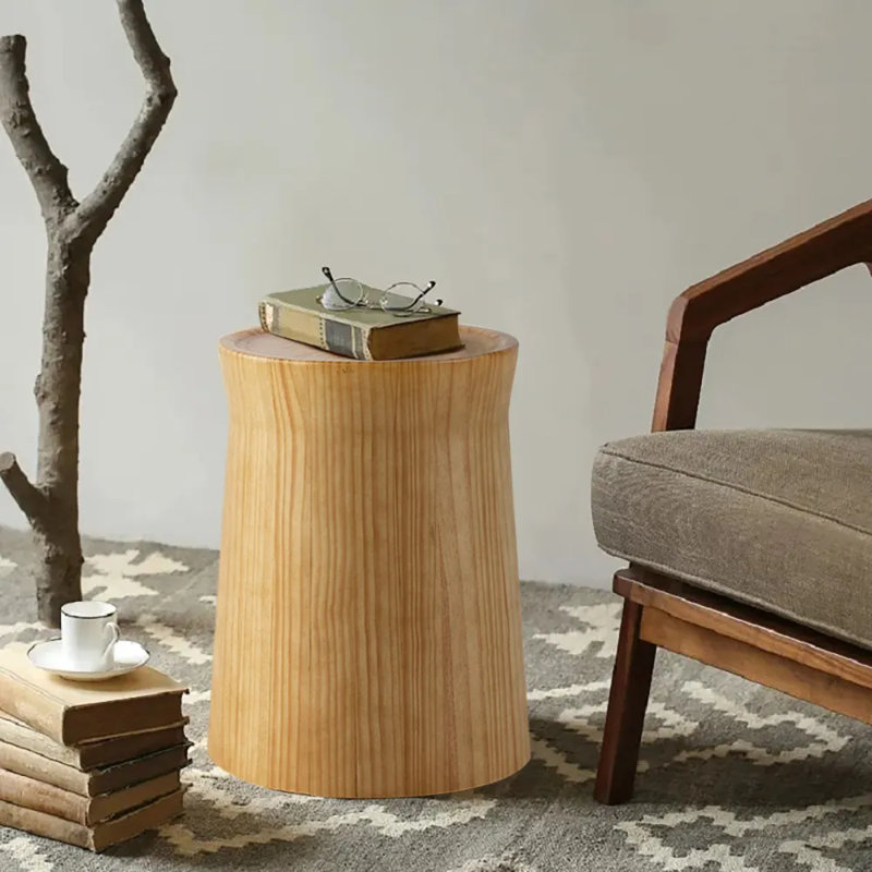 Niemi Solid Wood Tray Top End Table