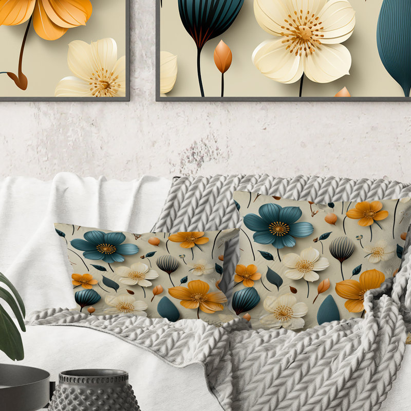 Housse de coussin rectangulaire en polyester 