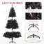 Arbre de Noël illuminé 6 pi avec lumières de fées - Arbre artificiel avec lumières DEL délicates, support robuste pour une décoration intérieure confortable