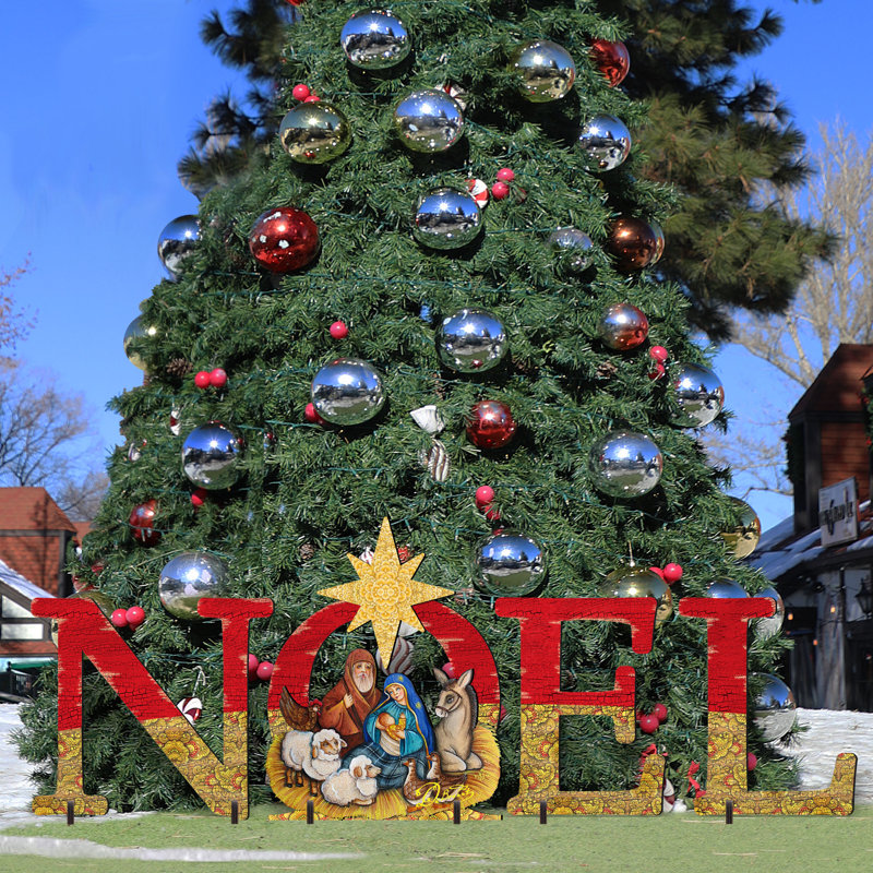 Noel Nativity Yard Lawn Art