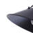 1-Light Black Finish Semi-Flush Mount Light