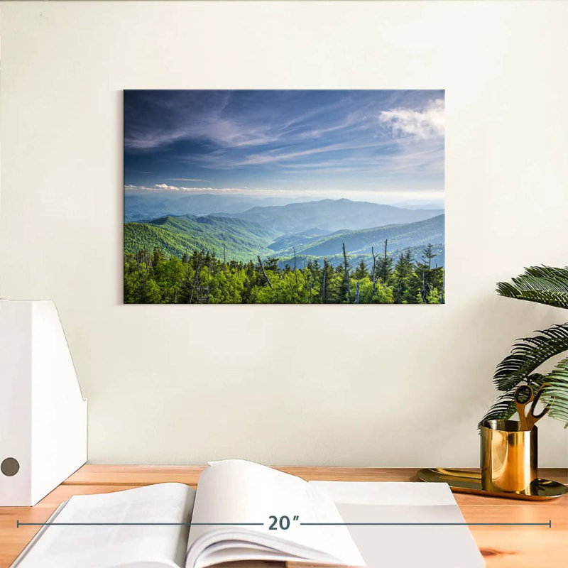 Alvord Clingmans Dome paysage de montagne, H 8 po x l 12 po
