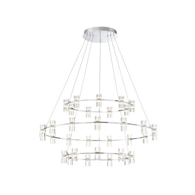 Netto 33 - Light Dimmable LED Tiered Chandelier