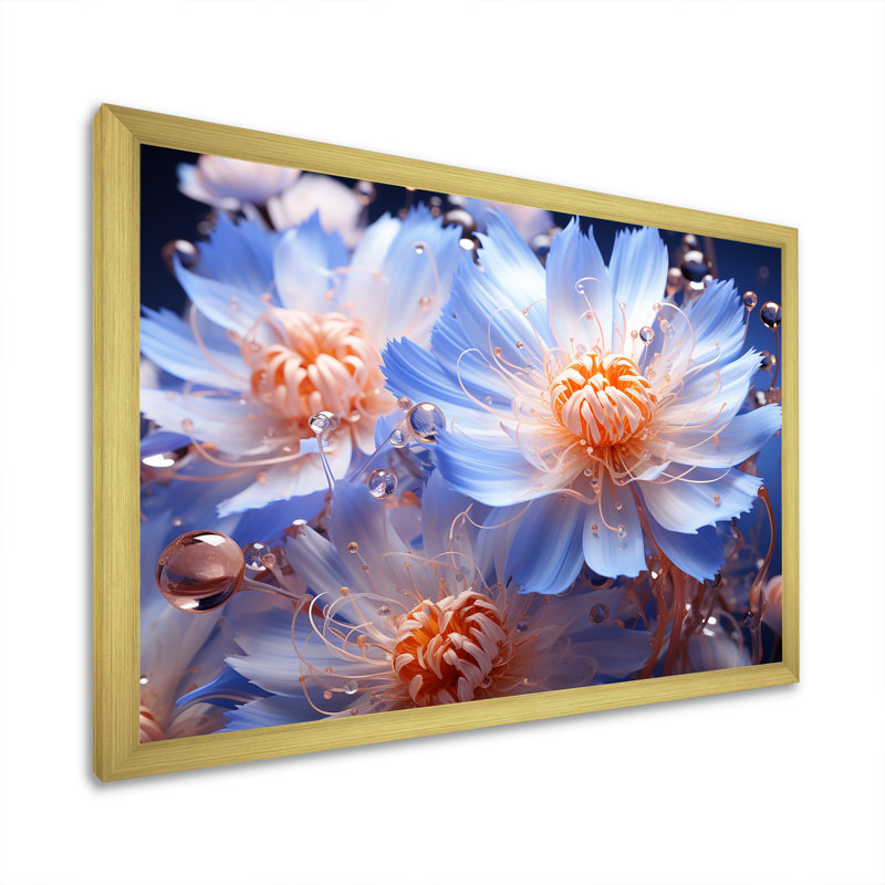 Impression sur toile Dreamy Mauve, H 30 po x l 40 po x P 1,5 po, Cadre doré simple