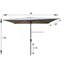 Parasol extérieur imperméable 6 x 9 pi avec manivelle et bouton poussoir inclinable sans rabat pour jardin-1376169526