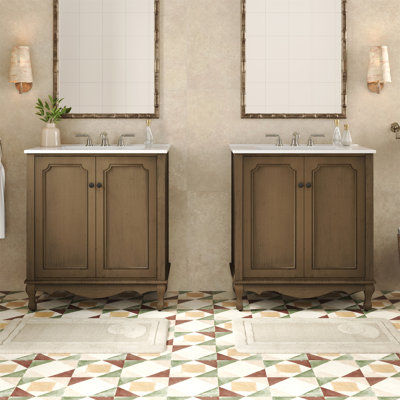 Ensemble de meuble-lavabo double 60 po