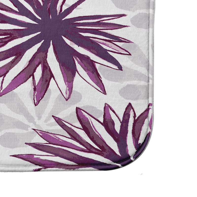 Tapis de bain Higgins, H 18 po x L 30 po, Mauve