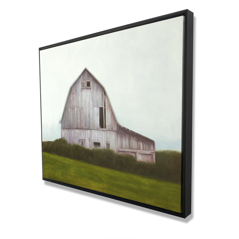 Rustic Barn - Toile encadrée rouge pour décor de maison, H 49,25 po x l 61,25 po