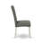 5 Piece Modern Dining Table Set Includes a Square Wooden Table and 4 Gray Linen Fabric Upholstered Chairs, Linen White-216531461-216531460