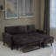 Canapé-lit modulaire rembourré 2 pièces 2 pièces-133883830